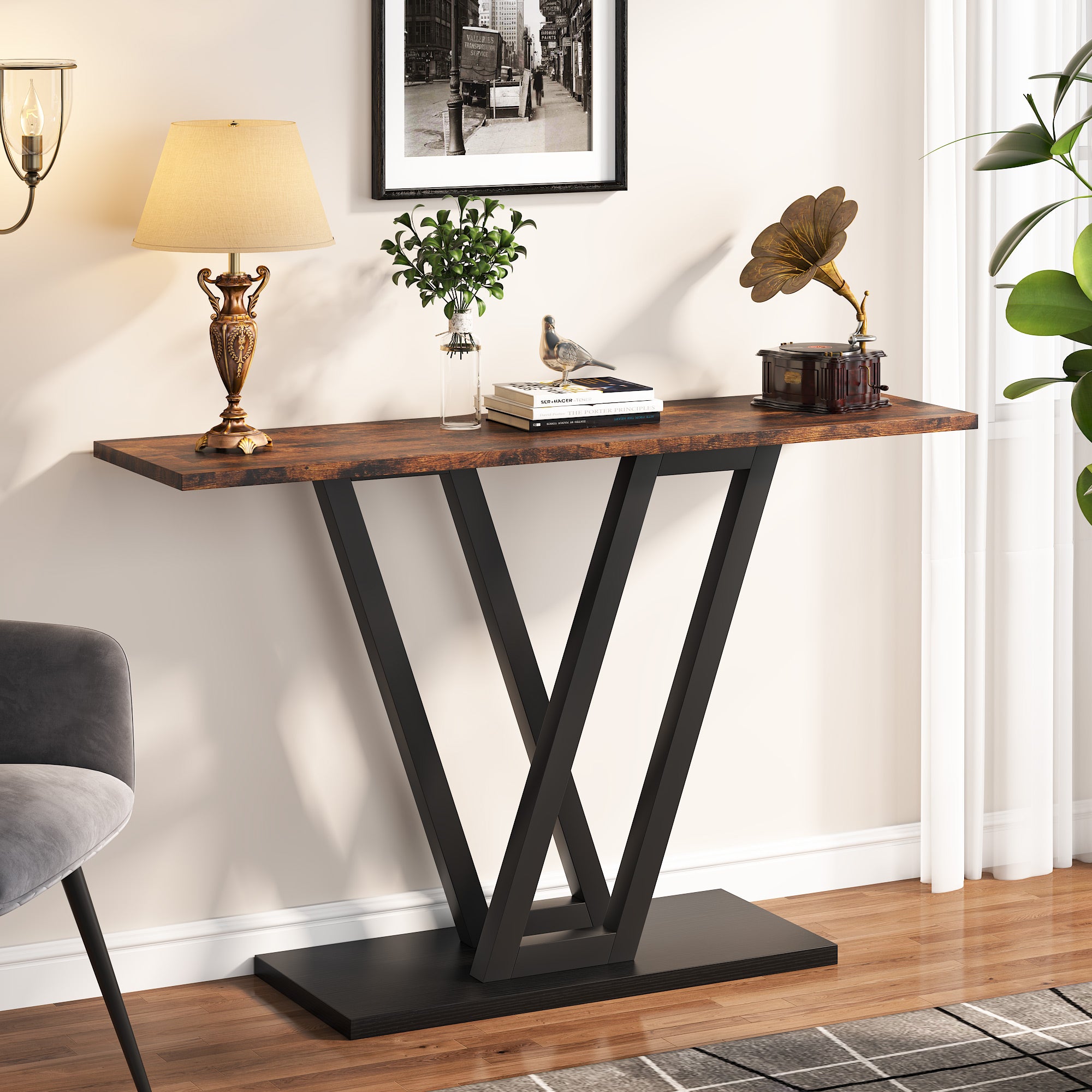 43 Inch Console Table Entryway Table